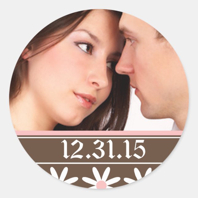 Wedding Stickers with your photo (Front)