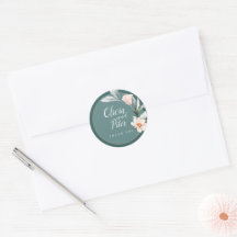wedding stiker botanical