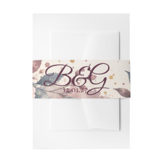 Wedding Suite Belly Bands Invitation Belly Band