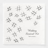 Wedding Survival Kit Paper Napkin - B