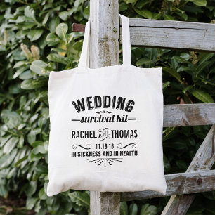 Wedding Survival Kit Welcome Tote Bag