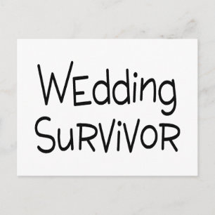 Wedding Survivor Postcard