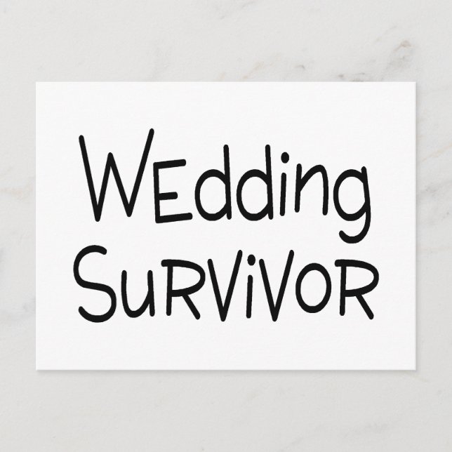 Wedding Survivor Postcard (Front)