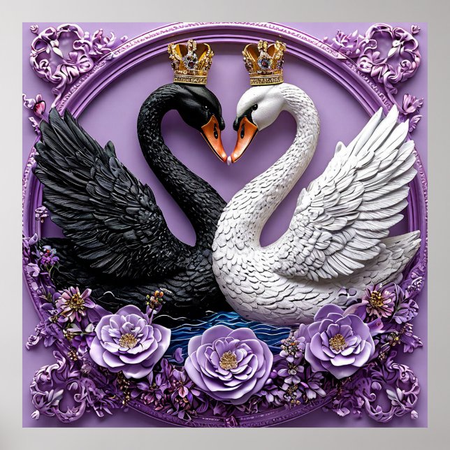Wedding Swans Poster (Front)