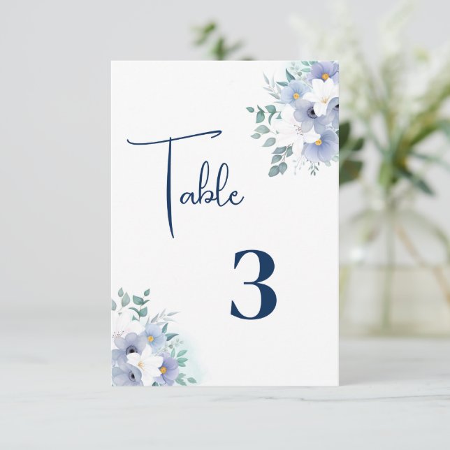 Wedding Table Card (Standing Front)