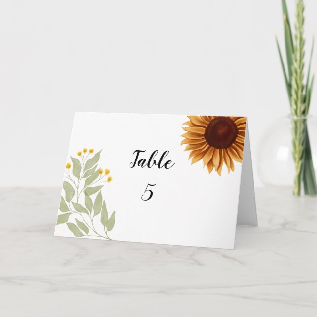 Wedding table card (Front)