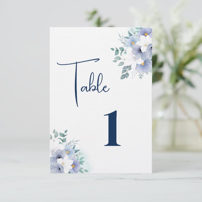 Wedding Table Card-Linen Thank You Card (Standing Front)