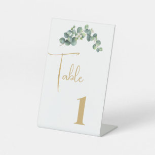 Wedding Table Card Pedestal Sign