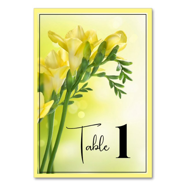 Wedding Table Cards (Front)