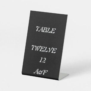Wedding Table Decor Pedestal Sign