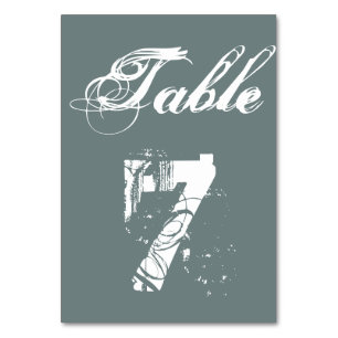 Wedding Table Number Cards Personalised Table Card