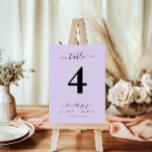 Wedding Table Number Simple Solid Purple Colour<br><div class="desc">Add timeless elegance to your wedding reception with our Wedding Table Number Simple Solid Purple Colour design. This minimalist table number card features a clean, crisp white background that effortlessly complements any wedding theme, from classic and traditional to modern and chic. Perfect for couples looking to create a cohesive, stylish...</div>