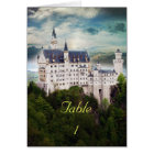 Wedding Table Place Card, castle theme