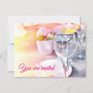 Wedding table postcard