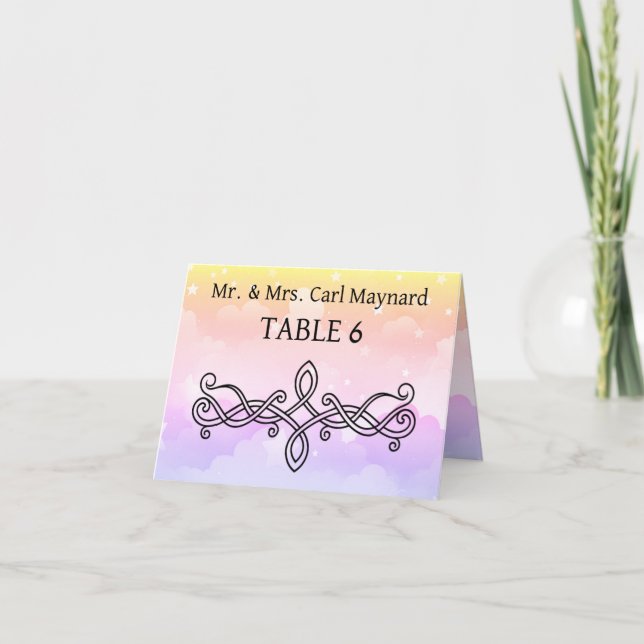 Wedding table signs Placecards Card (Front)