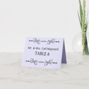Wedding table signs Placecards Card