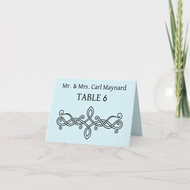 Wedding table signs Placecards Card (Front)