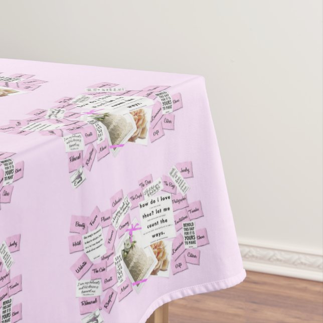 Wedding Tablecloth for bridal shower wedding cake (In Situ)