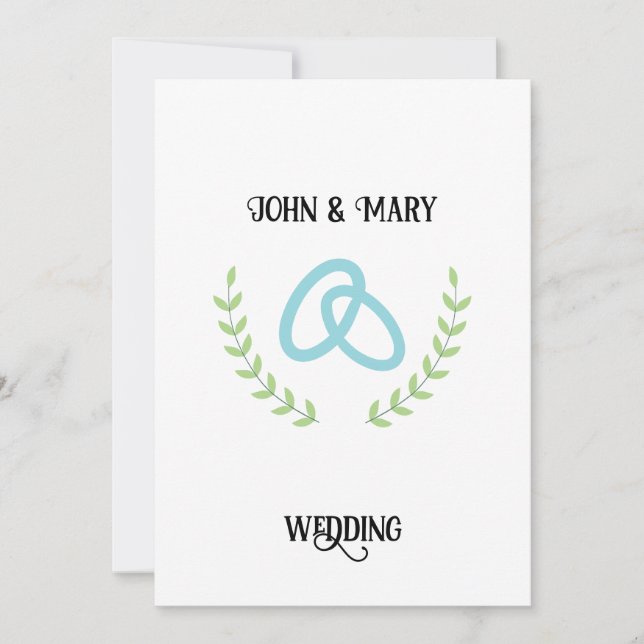 Wedding Tag  announcement  (Front)