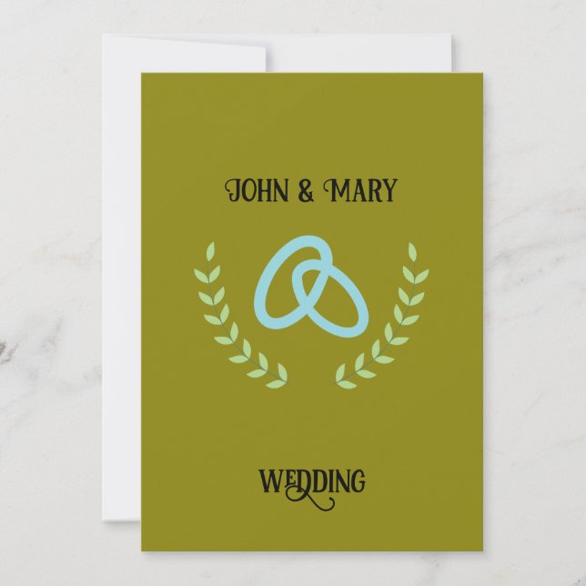 Wedding Tag  announcement  (Front)