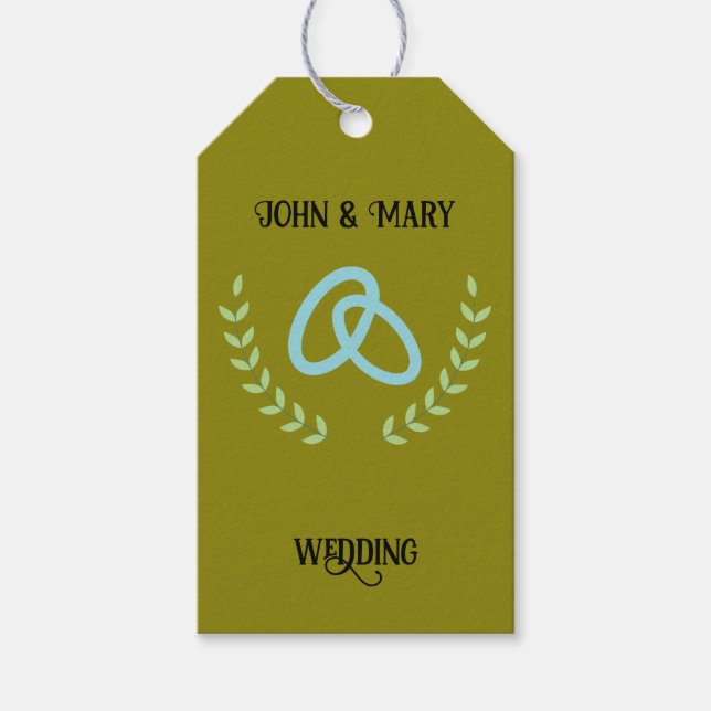Wedding Tag  announcement  (Front)