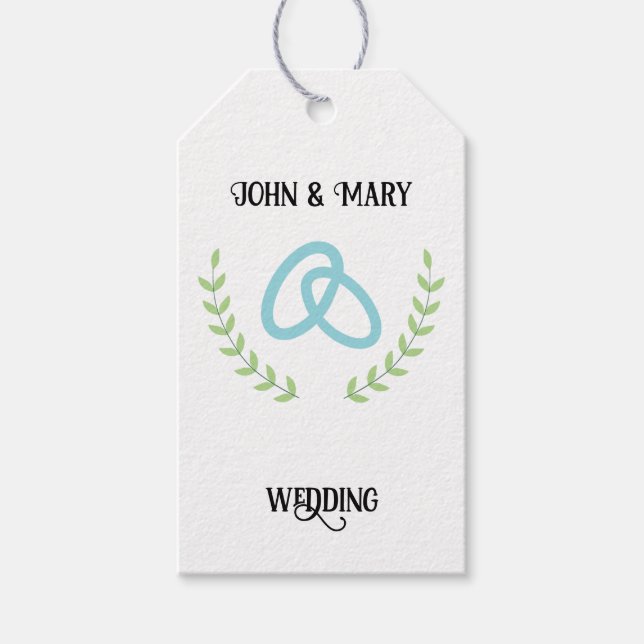 Wedding Tag  announcement  (Front)