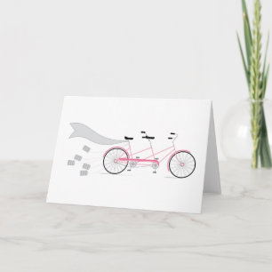 Wedding Tandem Bike Card