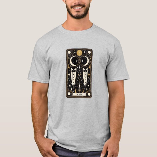 Wedding Tarot Grooms T-Shirt (Front)