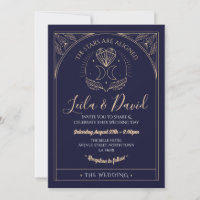 Wedding Tarot Moon Heart Stars The Invitation