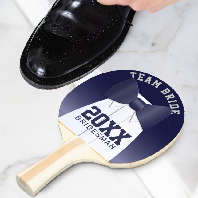 Wedding Team Bride Bridesman Ping Pong Paddle (Creator Uploaded)
