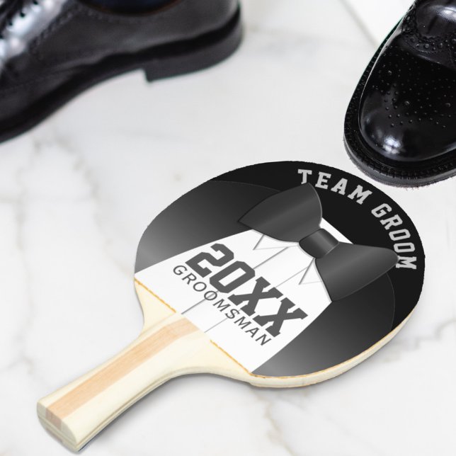 Wedding Team Groom Groomsman Ping Pong Paddle (Creator Uploaded)