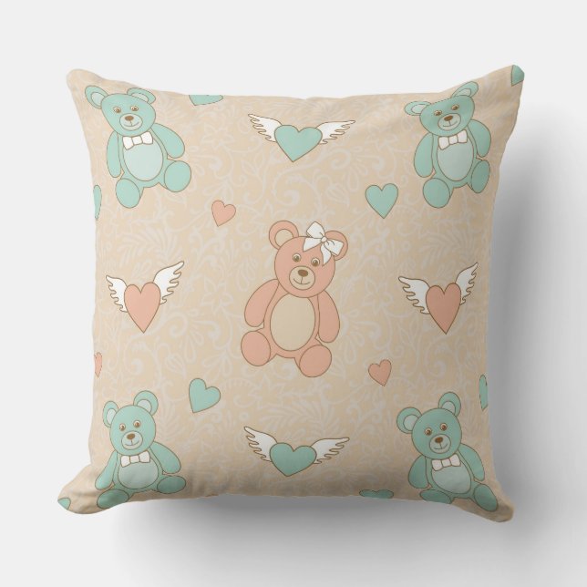 Wedding-teddies Cushion (Front)