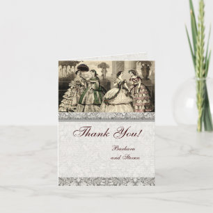 Wedding Thank You Antique Vintage Card