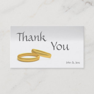 Wedding Thank You Business Card