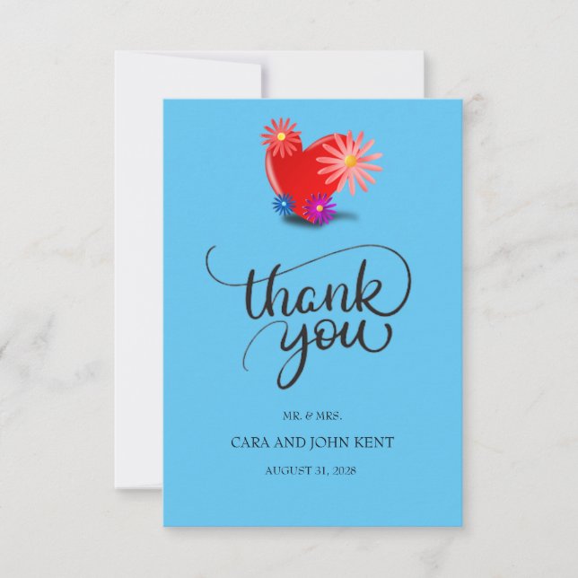 Wedding thank you card (Front)