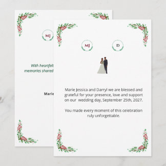 Wedding Thank You Card