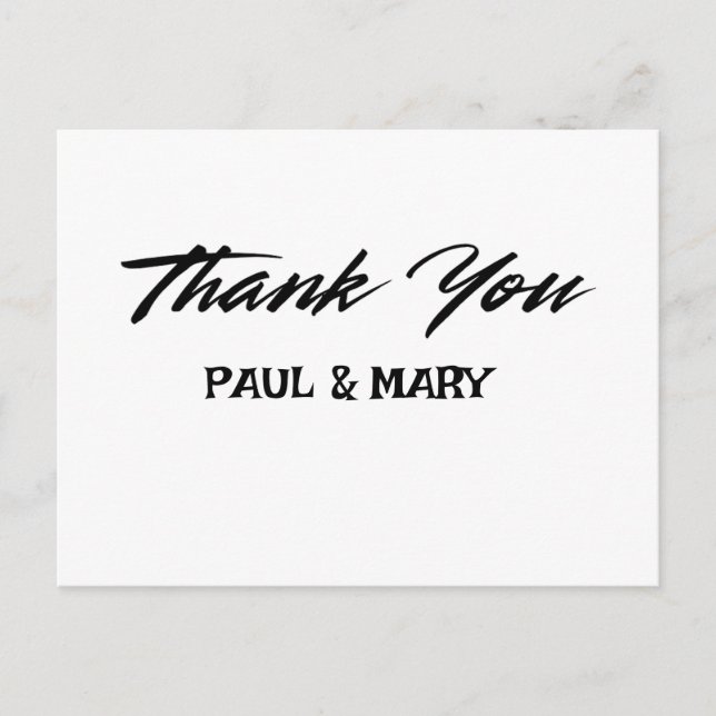 Wedding Thank You Card (Front)