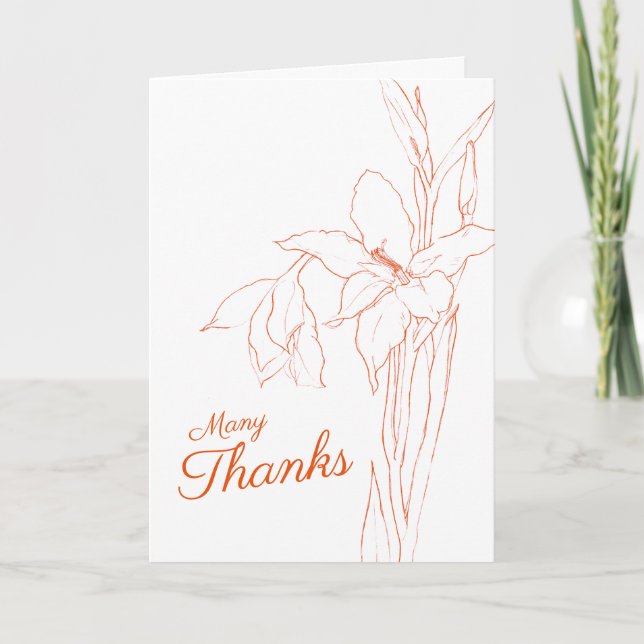 Wedding thank you card (Front)