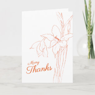 Wedding thank you card