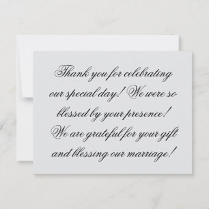 Wedding Thank You Card