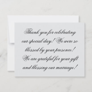 Wedding Thank You Card