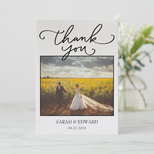 Wedding Thank You Card (Standing Front)