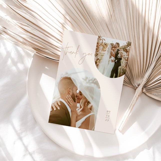 Wedding Thank You Card | Boho Arch Photo Thank You (Creator Uploaded)