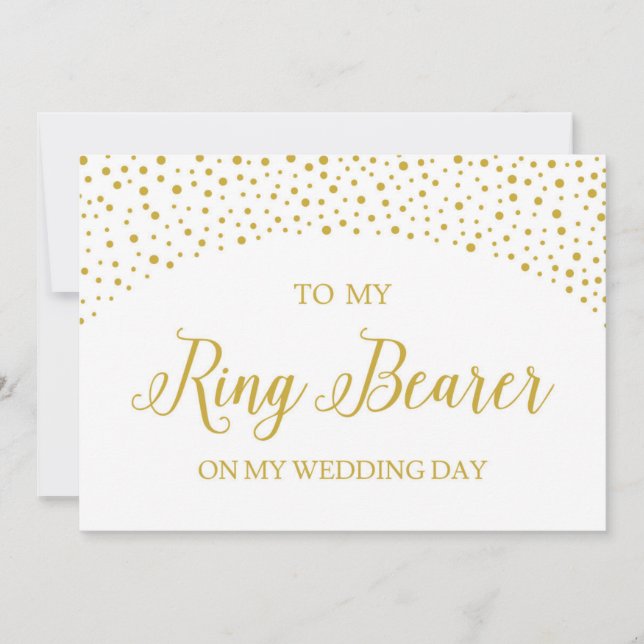 Wedding Thank You Card for Ring Bearer (Front)