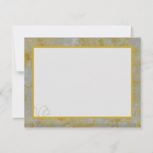 Wedding Thank You Card Silver Lining