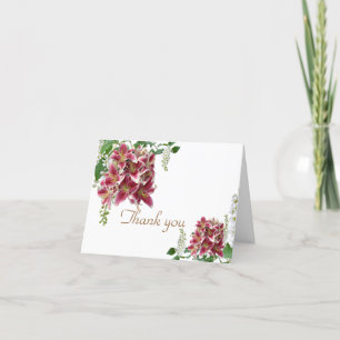 Wedding Thank You Card Stargazer Floral