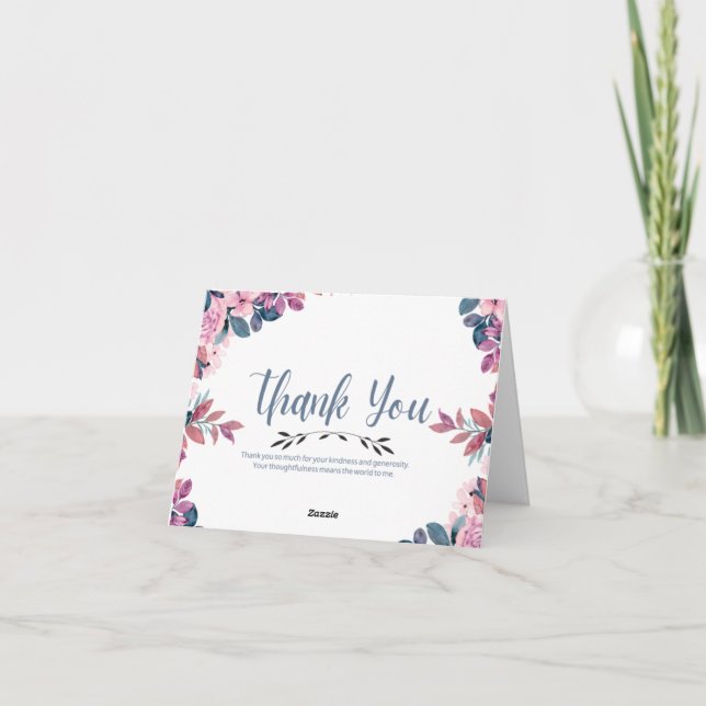  wedding thank you cards (Back)