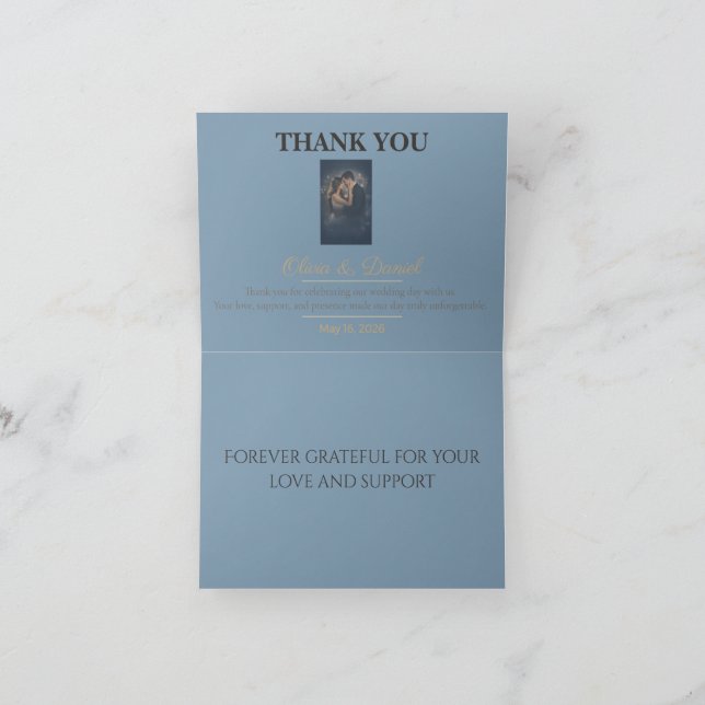 Wedding Thank You Cards | Elegant Gratitude Notes (Inside)