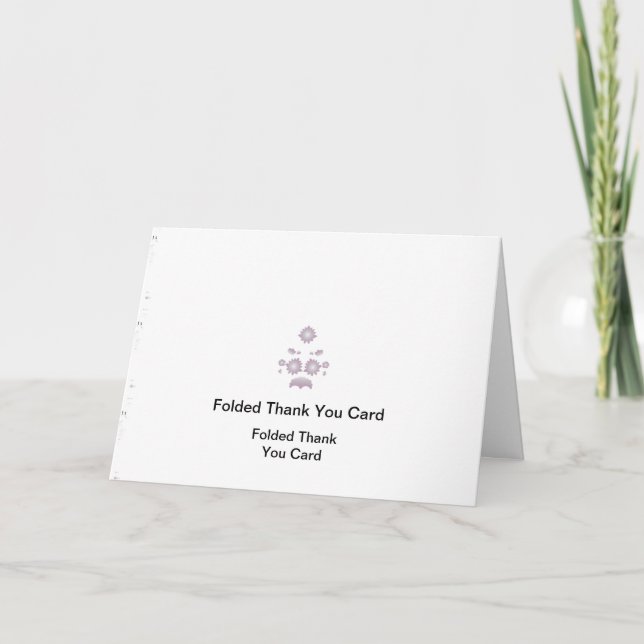 Wedding Thank You Cards | Folded & Photo (Front)