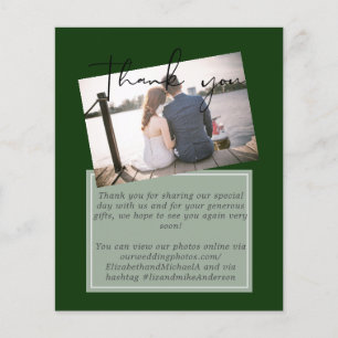 Wedding Thank You Cards With Photo Virtual Digital